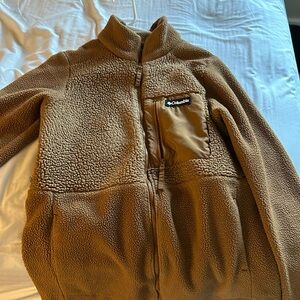 Columbia sherpa zip up jacket chestnut